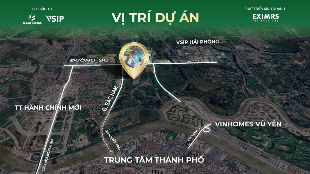 Khả năng kết nối từ vị trí dự án Sol Garden Hải Phòng: Lợi thế trung tâm trong lòng VSIP Khả năng kết nối từ vị trí dự án Sol Garden Hải Phòng: Lợi thế trung tâm trong lòng VSIP